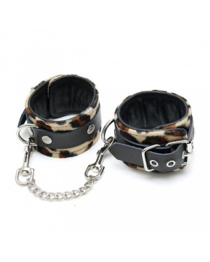 Menottes poignets Cuir et Fourrure