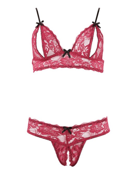 Ensemble_lingerie_dentelle_rouge_cottelli_collection