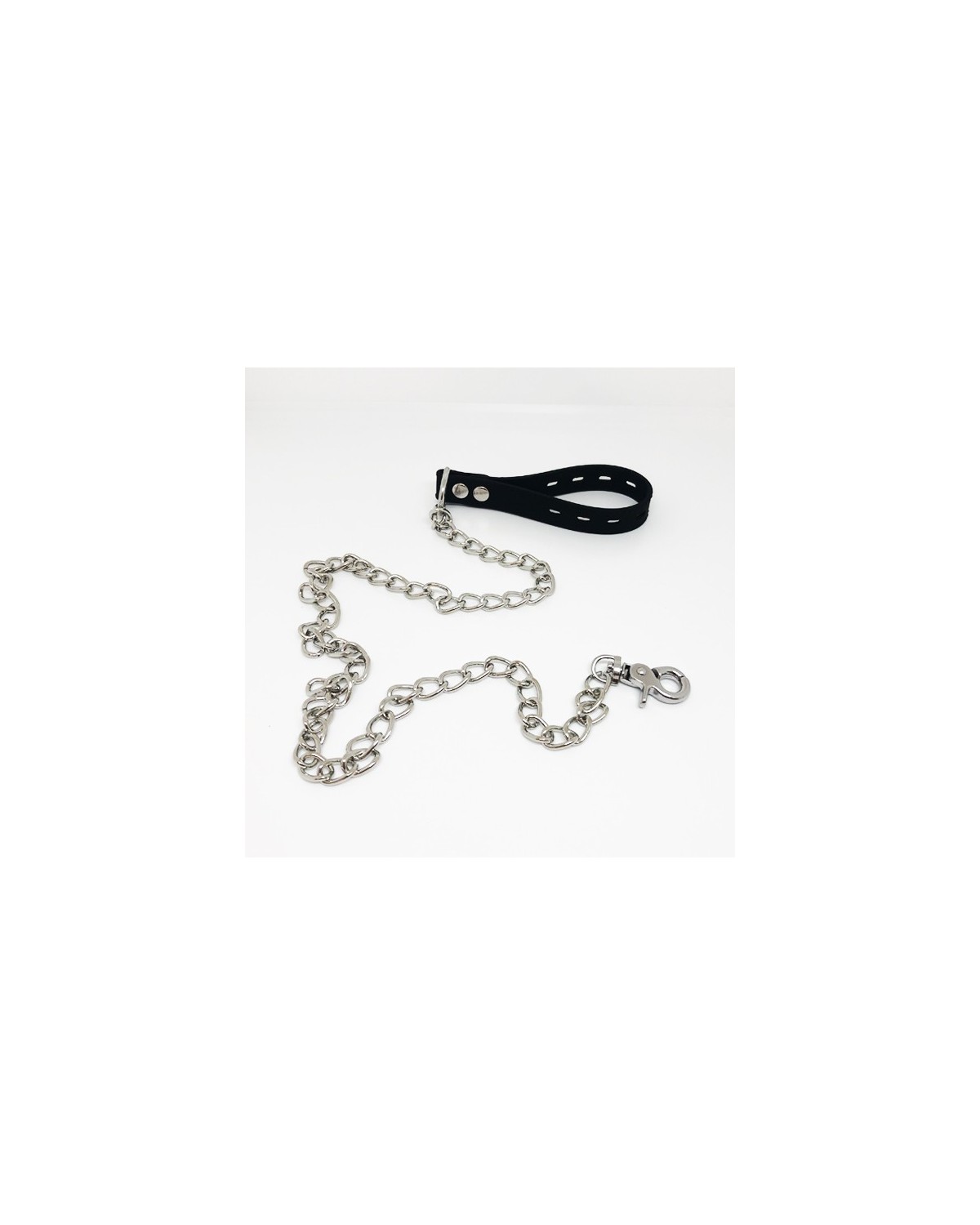 Laisse_bondage_métal_et_silicone_90cm