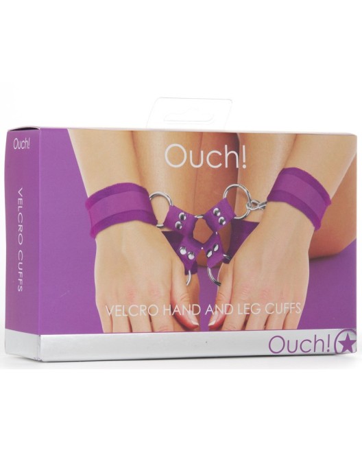 Menottes poignets et chevilles Velcro - Ouch!