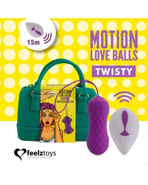 Boules de Geisha télécommandées 'Motion Love Balls Twisty' -  FeelzToys