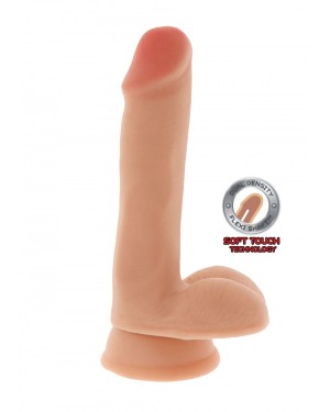 Gode ventouse avec testicules Dual Density Cock 6 - ToyJoy