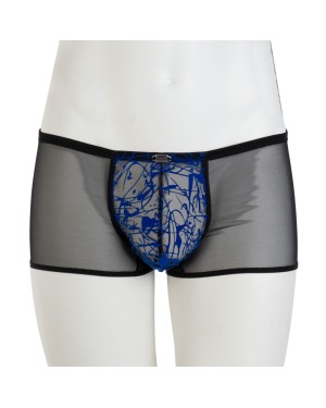 Boxer_push_up_en_micro_résille_flockée_bleue_Eros_Veneziani