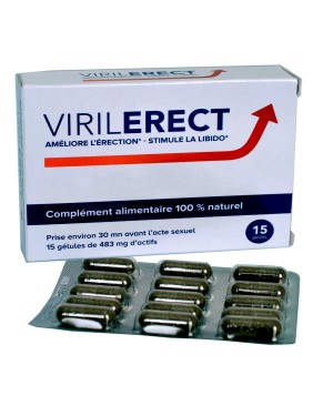 VirilErect 15 gélules - Performant et Stimulant 100% Naturel