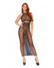 Robe_Longue_Résille_Col_Halter_Leg_Avenue 