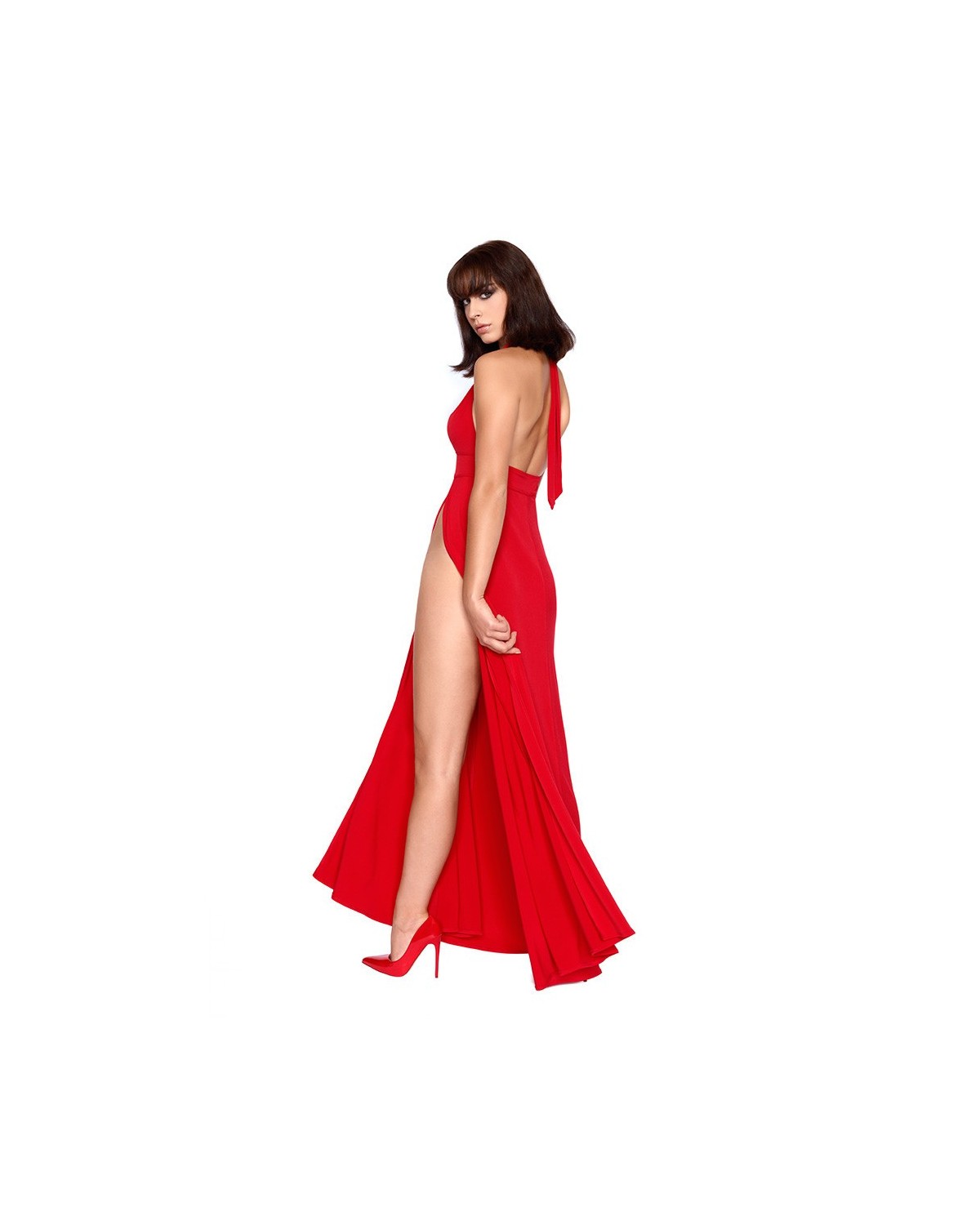 Isabella_Robe_Longue_Fendue_Rouge_Catanzaro