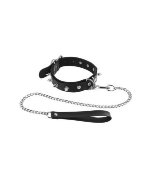 Collier_Fétichiste_Pointes_Métal_et_Laisse_Fétish_Tentation