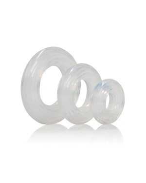 Kit de 3 Cockrings Transparents - Calexotics