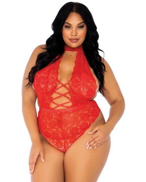 body-string-ouvert-dentelle-grande-taille-leg-avenue-rouge