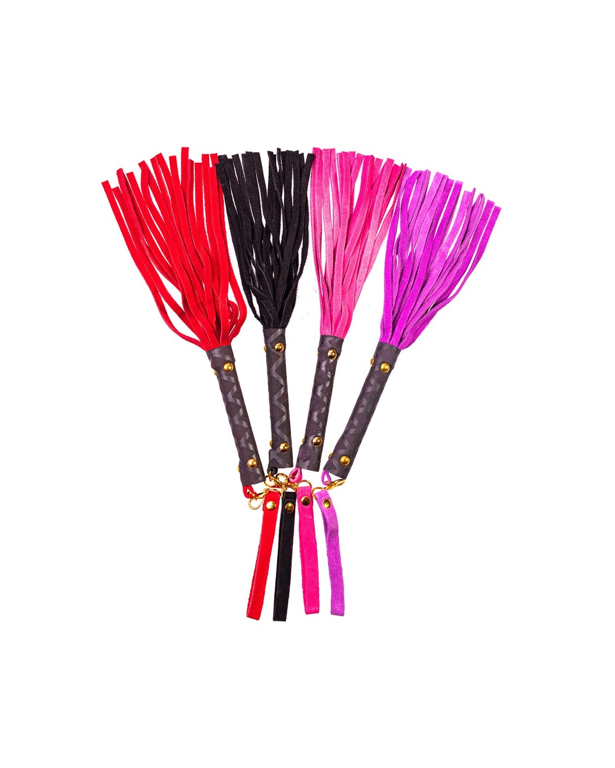 Fouet_Cuir_Lanières_Colorées_30_cm