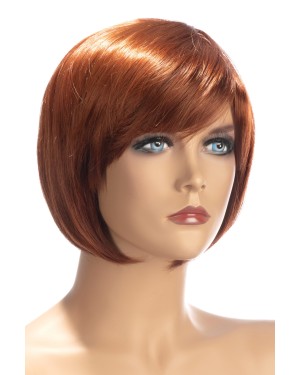 Perruque_Bérangère_Rousse_Coupe_Courte_Mèche_Côté