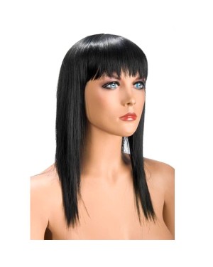 Perruque Allison Brune - Coupe Longue avec Frange Effilée - World Wigs