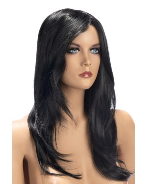 Perruque_Olivia_Brune_Coupe_Longue_Effilée_Raie_Côté_World_Wigs