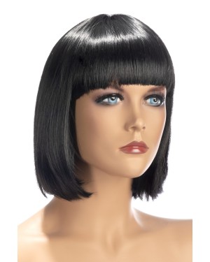 Perruque Sophie Brune - Courte Coupe au Carré et Frange - World Wigs