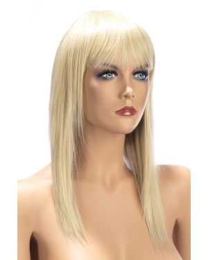 Perruque Allison Blonde - Coupe Longue avec Frange Effilée - World Wigs