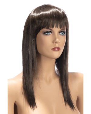 Perruque Allison Châtain - Coupe Longue avec Frange Effilée - World Wigs