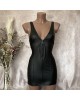 Robe_Wetlook_et_Dentelle_Zippée_Prêt_à_Porter_Paradise_Boutik