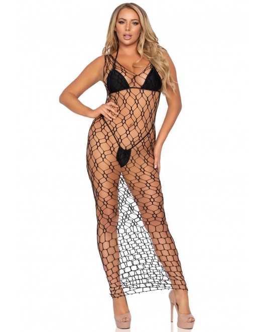 Robe_Maxi_Résille_Large_Hexagonale_Leg_Avenue