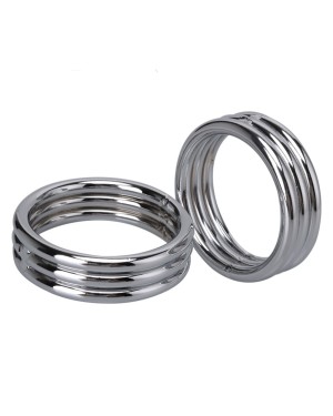 Cockring Bosselé en Acier Inoxydable - 15 mm de Largeur