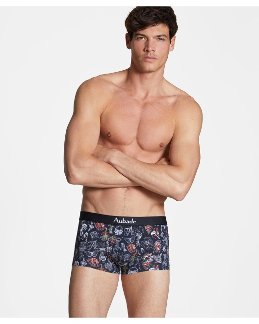 Boxer_Trunk_Homme_Black_Art_Aubade_&_Baptiste_Giabiconi