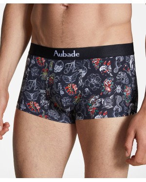 Boxer_Trunk_Homme_Black_Art_Aubade_&_Baptiste_Giabiconi