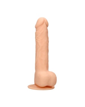 Gode à Ventouse Dual Density avec Testicules 17 cm d'Insertion - RealRock