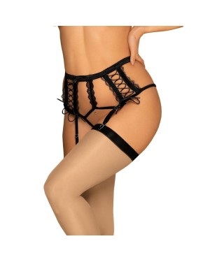 Porte-Jarretelles avec String Ouvert Intégré - Obsessive