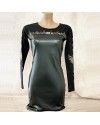 Robe_Simili_Cuir_et_Strass
