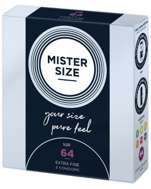 Préservatifs ‘Pure Feel’ 64 (x3) – Mister Size