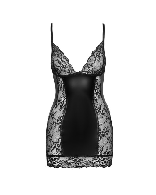 Mini_Robe_en_Dentelle_Wetlook_Boudoir_Stories_Noir_Handmade