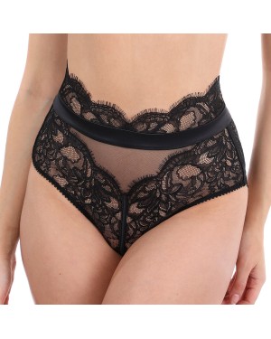 Slip Brésilien Taille Haute en Dentelle ‘Valse’ - Jolidon