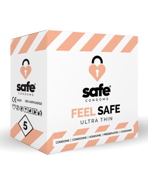 Préservatifs Feel Safe ‘Ultra Thin’ x 5 – Safe Condoms