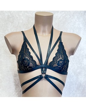 Soutien-Gorge Triangle Dentelle et Harnais Élastique