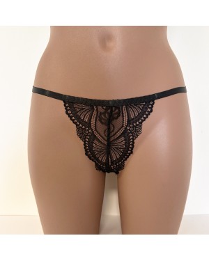 String_Noir_Dentelle_Graphique_Transparente