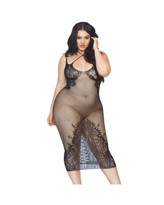 robe-longue-resille-noire-courbes-genereuses-leg-avenue