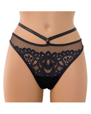 String Brésilien en Dentelle et Tulle ‘Purple Rain’ – Jolidon