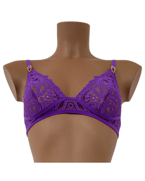 Soutien-Gorge Triangle en Dentelle ‘Purple Rain’ – Jolidon