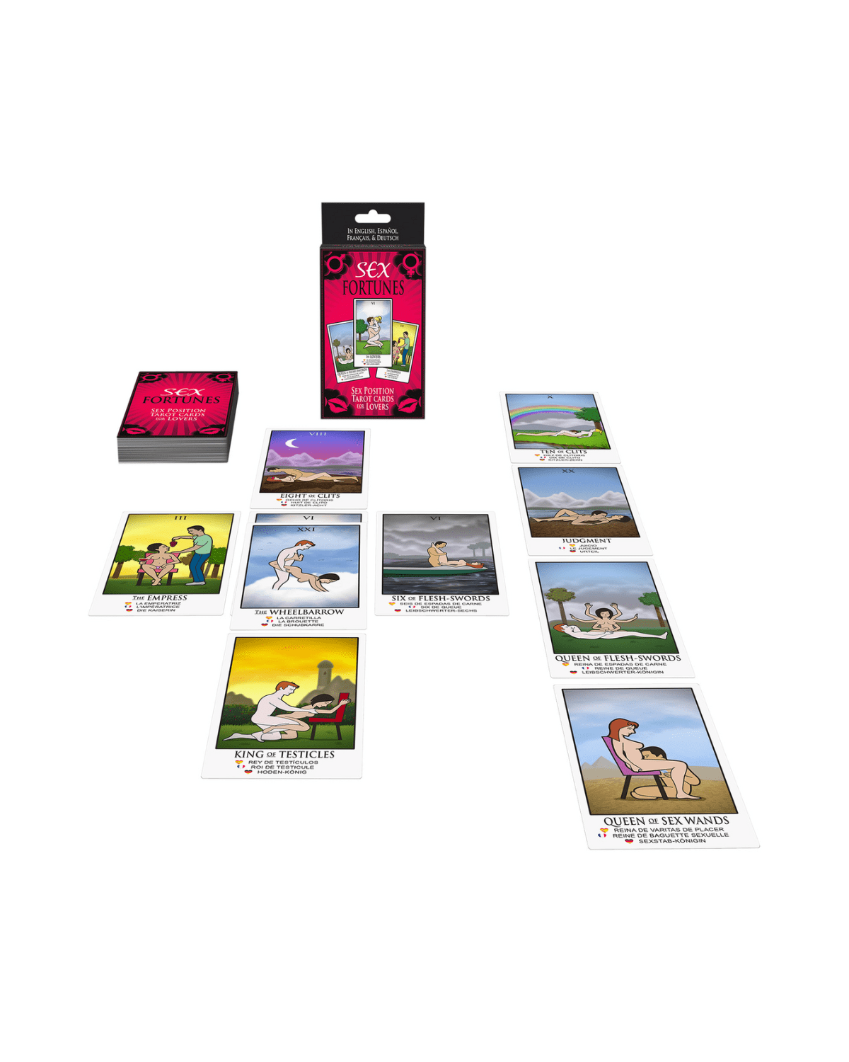 Lot de 13 cartes à jouer érotiques par transparence 19e la famille des