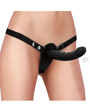 Gode-Ceinture Vibrant Strap-On Télécommandé avec Harnais – Ouch !