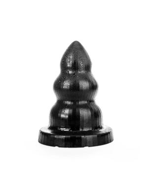 Plug Anal Taille M ‘Triple Pleasure’ 24,5 cm – All Black AB96