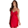 Nuisette Rouge en Satin et Dentelle ‘Valentine’ – Valege Lingerie
