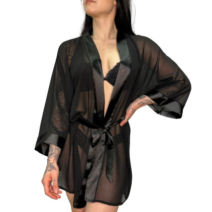 Kimono Transparent à Manches Longues – Collection Exclusive Paradise Boutik