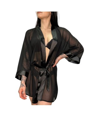 Kimono Transparent à Manches Longues – Collection Exclusive Paradise Boutik