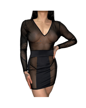 Robe Courte Dos Nu Transparente – Collection Exclusive Paradise Boutik