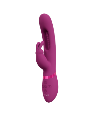 Vibromasseur Rabbit Triple Action avec Langue Flapping ‘Mika’ – Vive