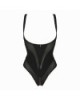 Body String Seins Nus Ouvrable Jenny avec Jarretières - Impudique