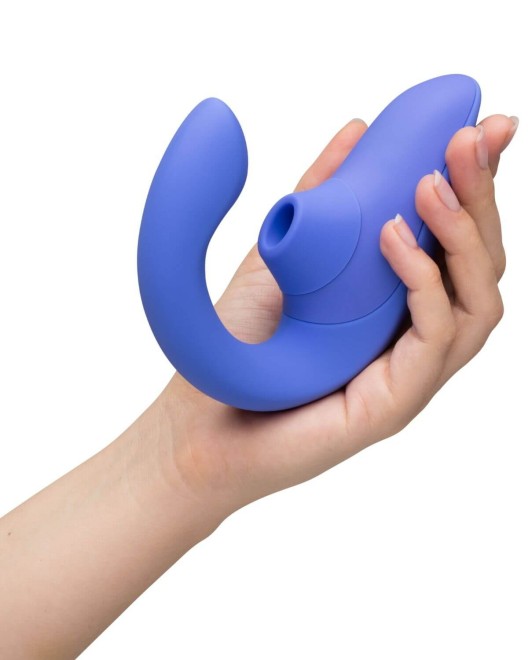 double-stimulateur-clitoris-point-g-womanizer-blend-bleu