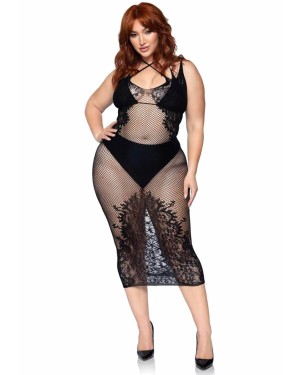 robe-longue-resille-noire-courbes-genereuses-leg-avenue