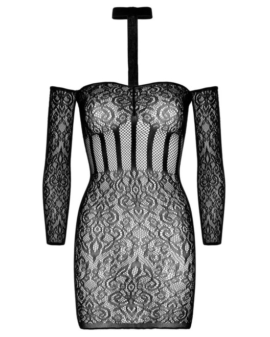mini-robe-resille-dentelle-noir-leg-avenue