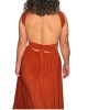 robe longue convertible infinity, marron, dos
